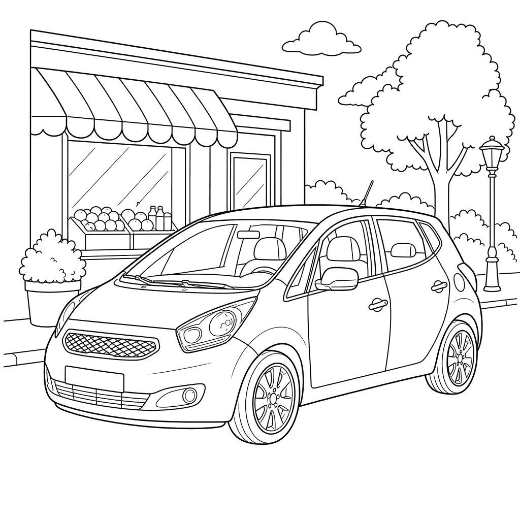 Kia Venga Hatchback at the Shop