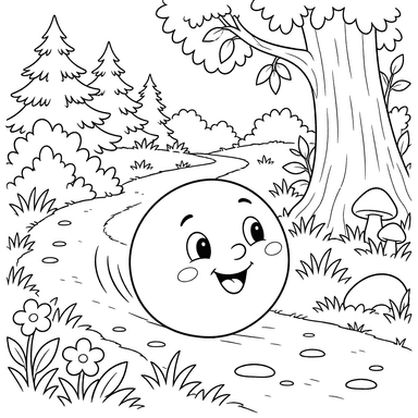 Kolobok in the Forest