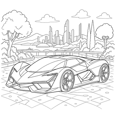 Lamborghini Terzo Millennio Coloring Page