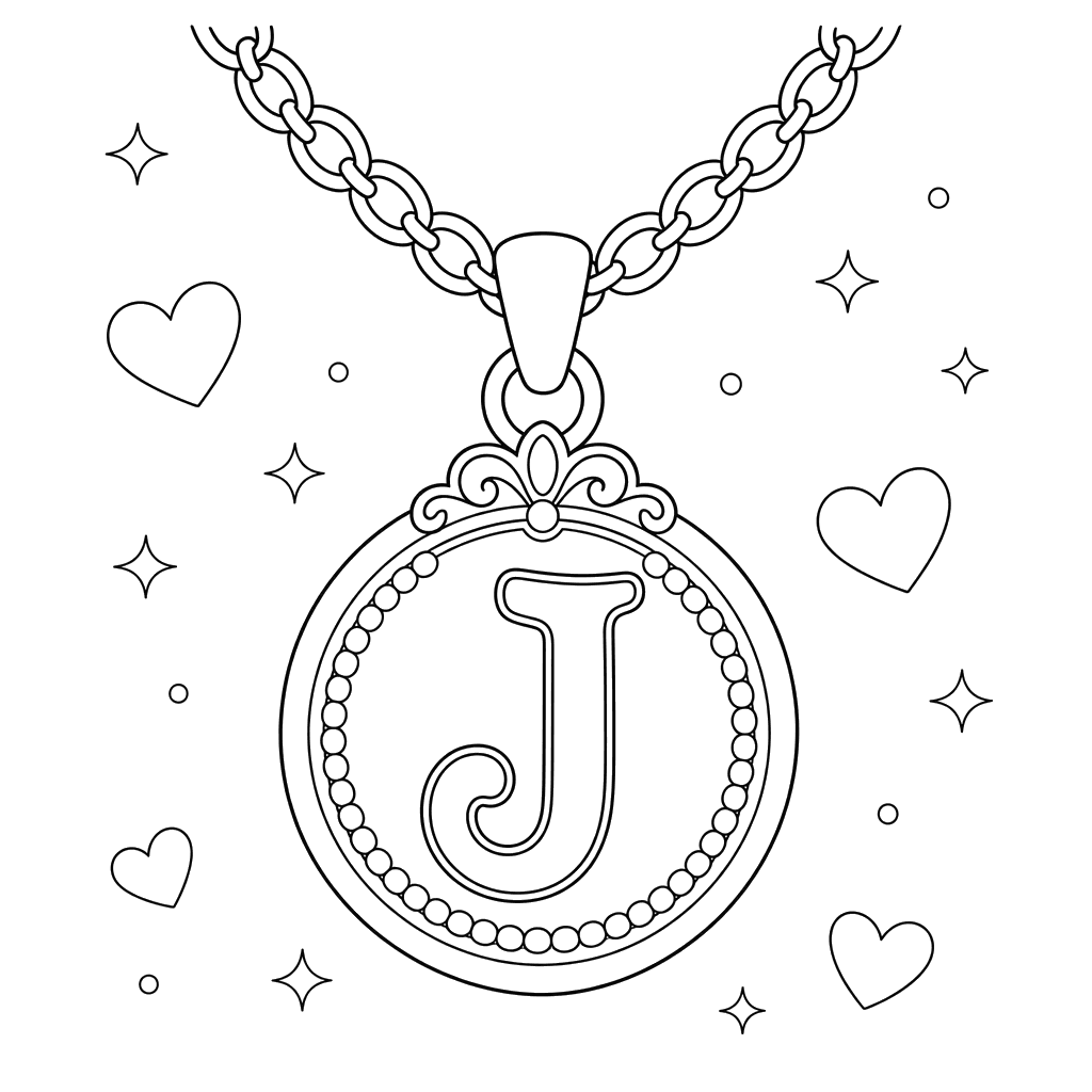 Letter J Pendant