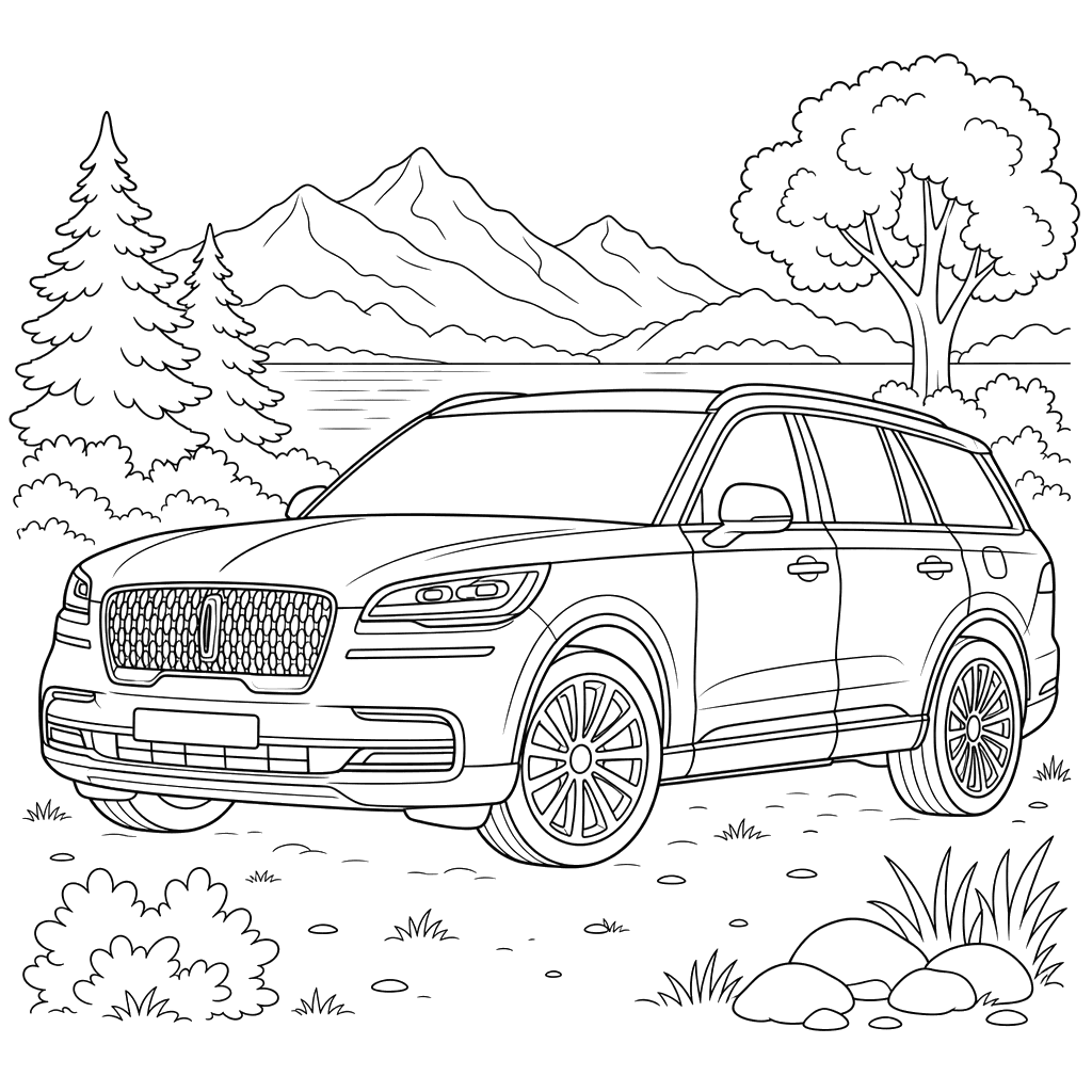 Lincoln Aviator Coloring Page
