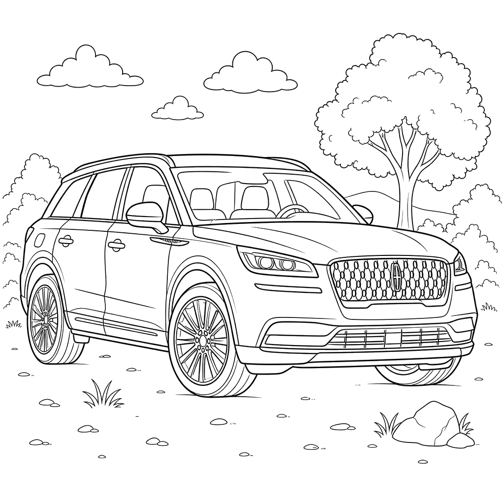 Lincoln Corsair Coloring Page