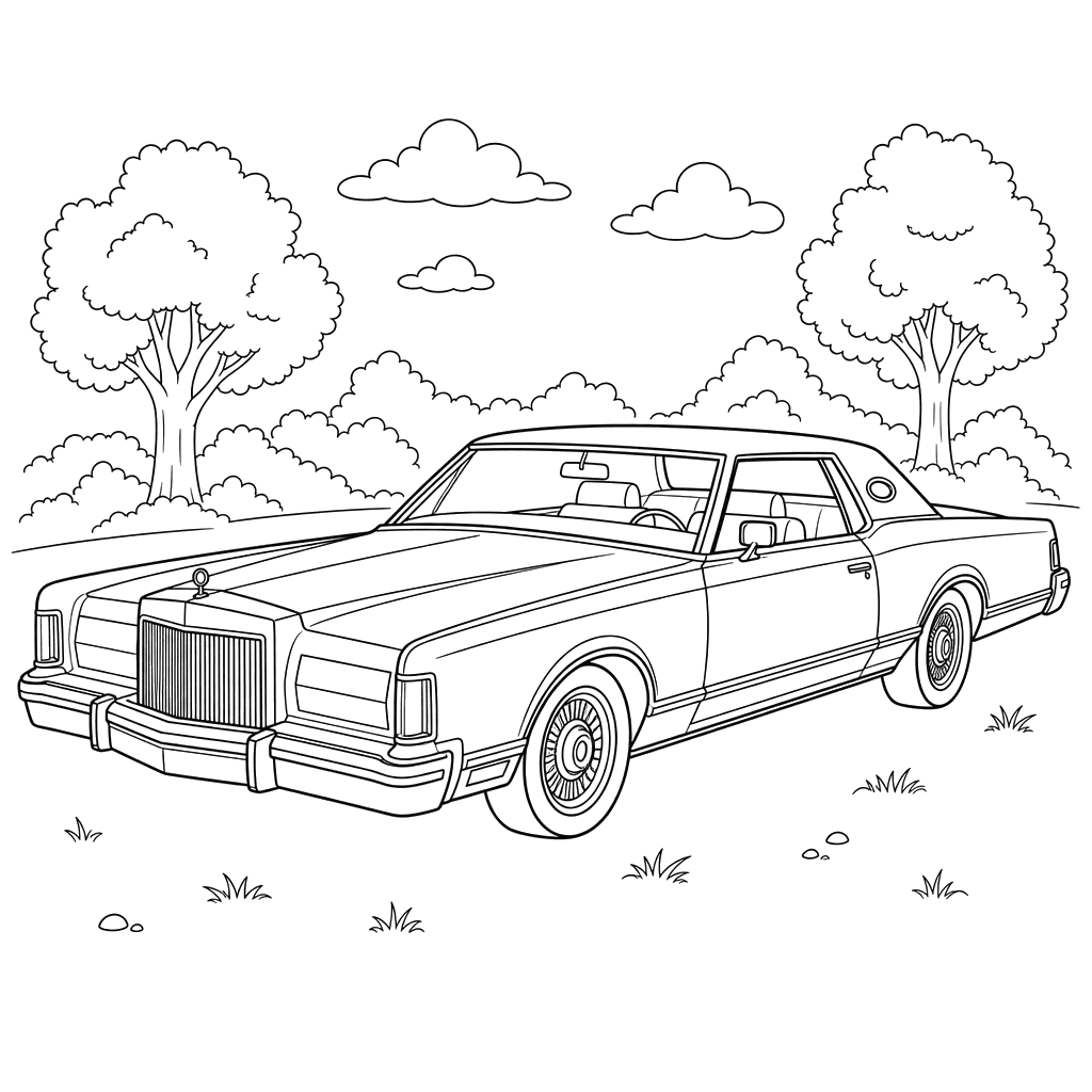 Lincoln Mark II Coloring Page
