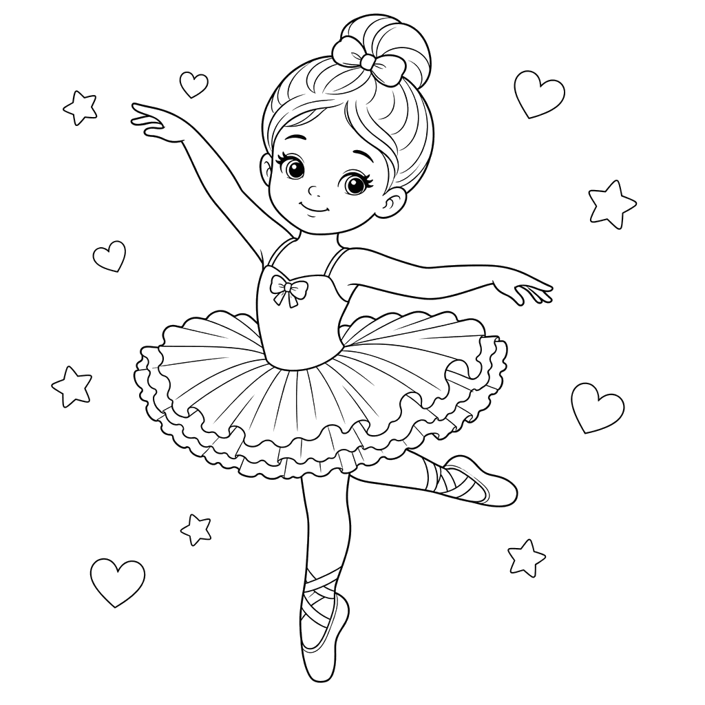 Little Ballerina in a Fluffy Tutu