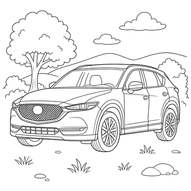 Mazda CX-5 Coloring Page