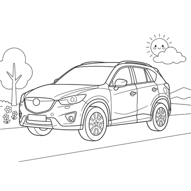 Mazda CX-5 Car Coloring Page