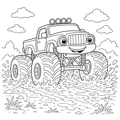 Monster Truck in Mud