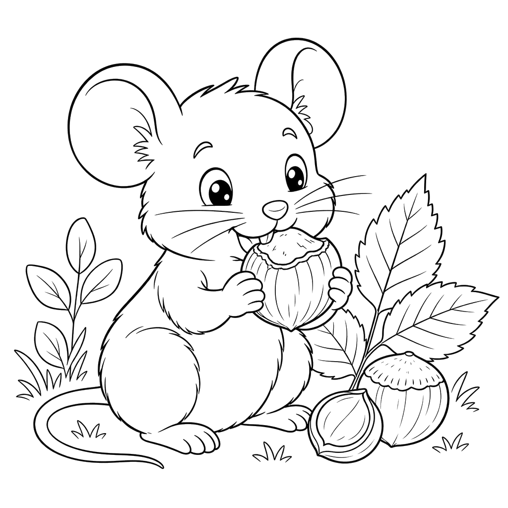 Mouse with a Hazelnut