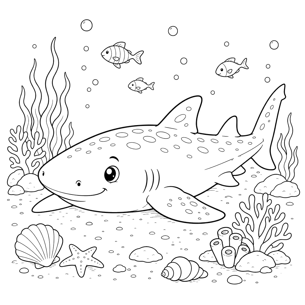 Nurse Shark Coloring Page