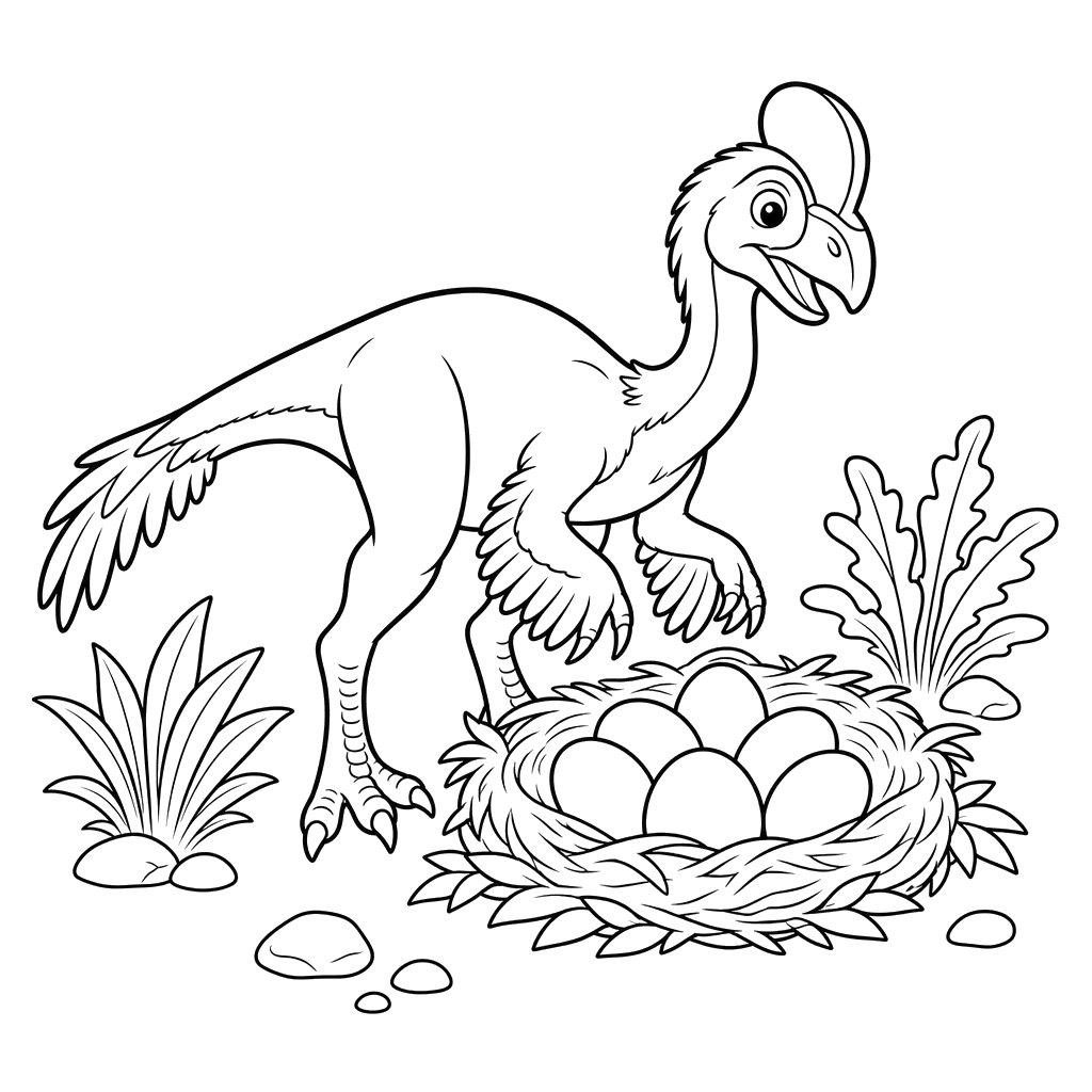 Oviraptor Coloring Page