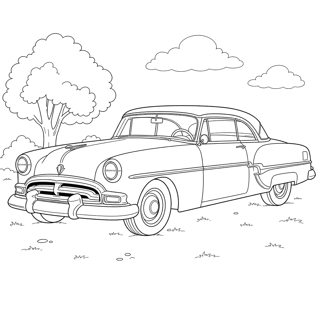 Packard Clipper Coloring Page