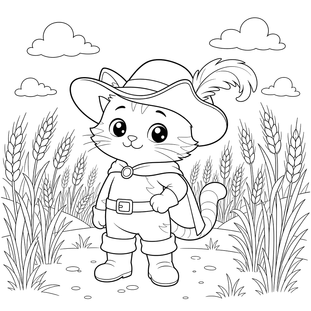 Puss in Boots Coloring Page