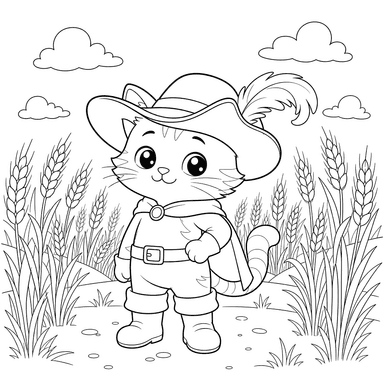 Puss in Boots Coloring Page