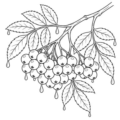 Rowan Branch in the Rain