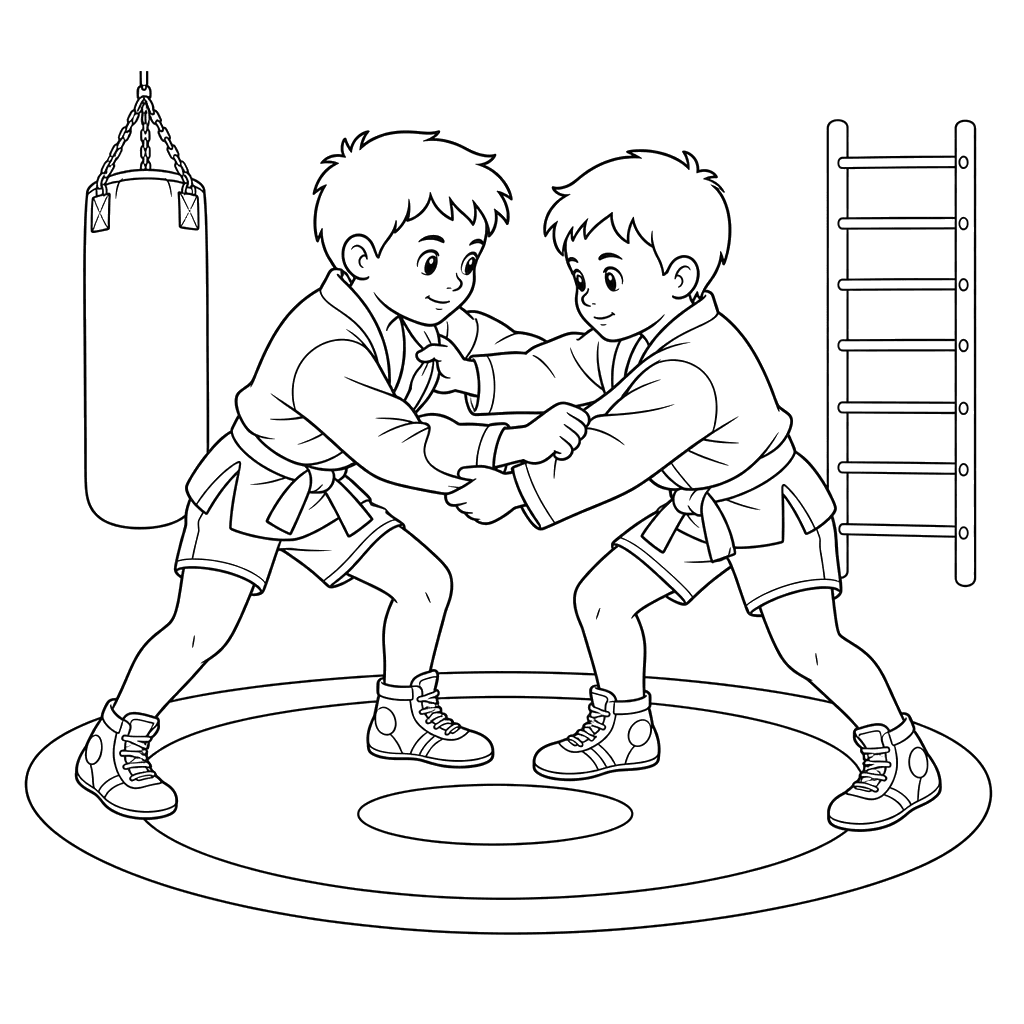 Sambo Coloring Page for Kids