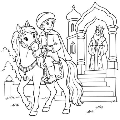 Sivka-Burka at the Tsar’s Porch