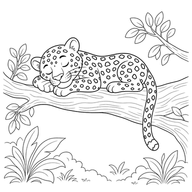 Sleeping Leopard