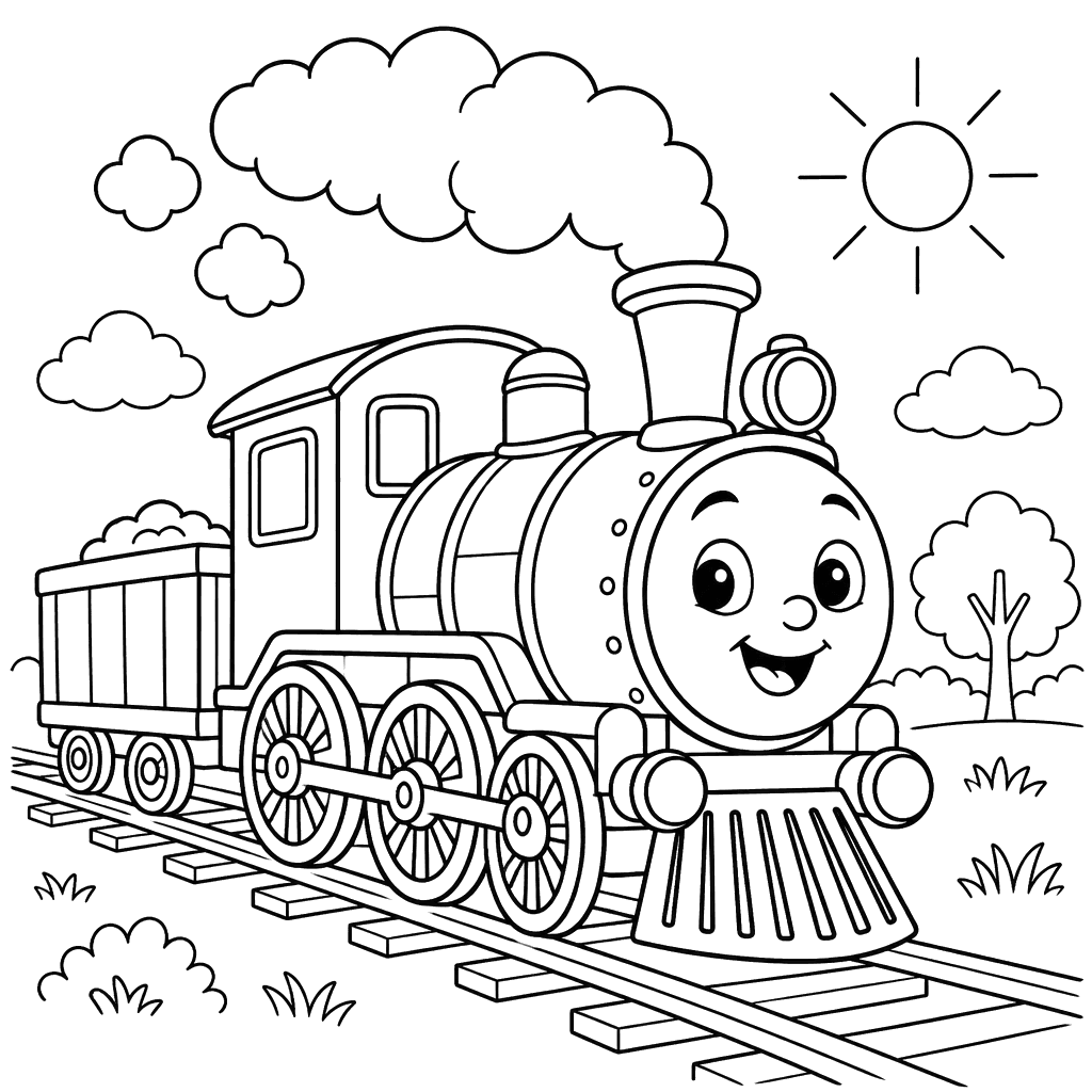 Little Train Blowing Steam