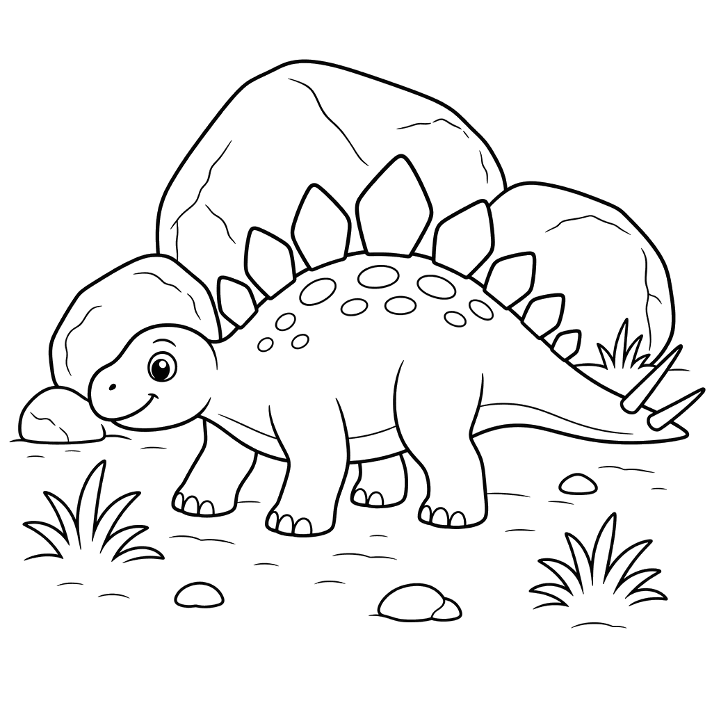 Stegosaurus Coloring Page
