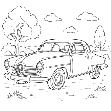 Studebaker Champion Coloring Page