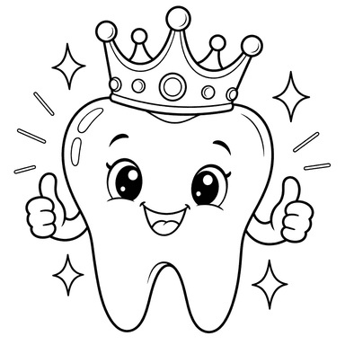 Healthy Tooth wearing a Crown