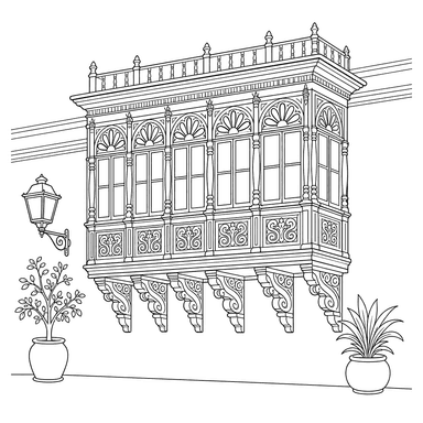 Torre Tagle Balcony in Lima