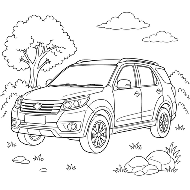 Toyota Rush Coloring Page