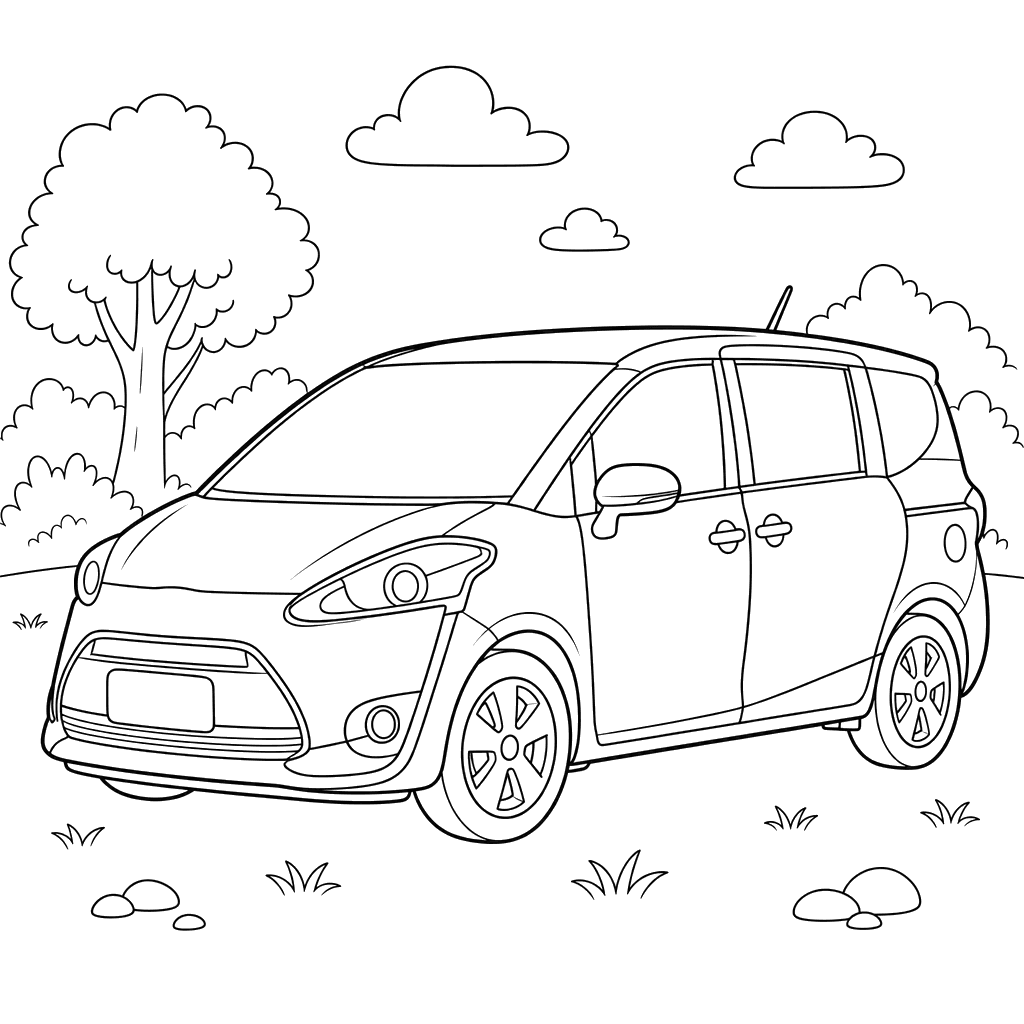 Toyota Sienta Coloring Page