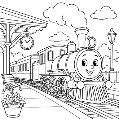 Train at the Passenger Station