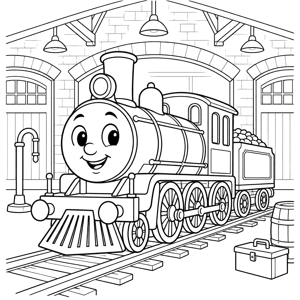 Train in the Depot
