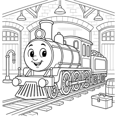 Train in the Depot