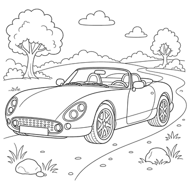 TVR Griffith Coloring Page
