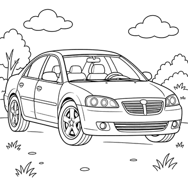 Volga Siber 2008–2010 Sedan Coloring Page