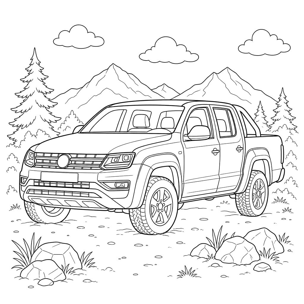 Volkswagen Amarok Coloring Page