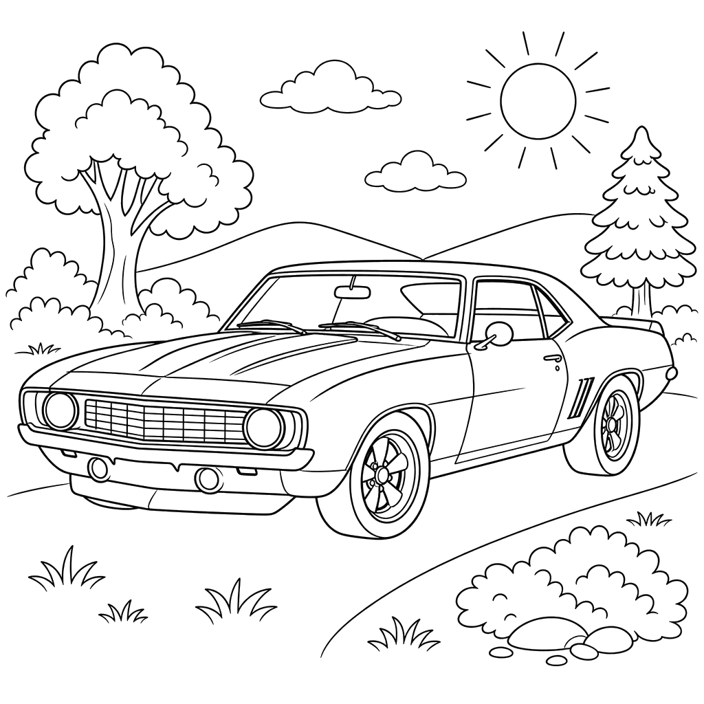 Chevrolet Camaro Coloring Page