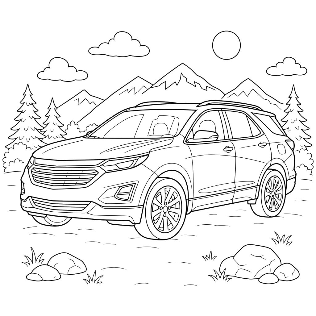 Chevrolet Equinox Hybrid Coloring Page