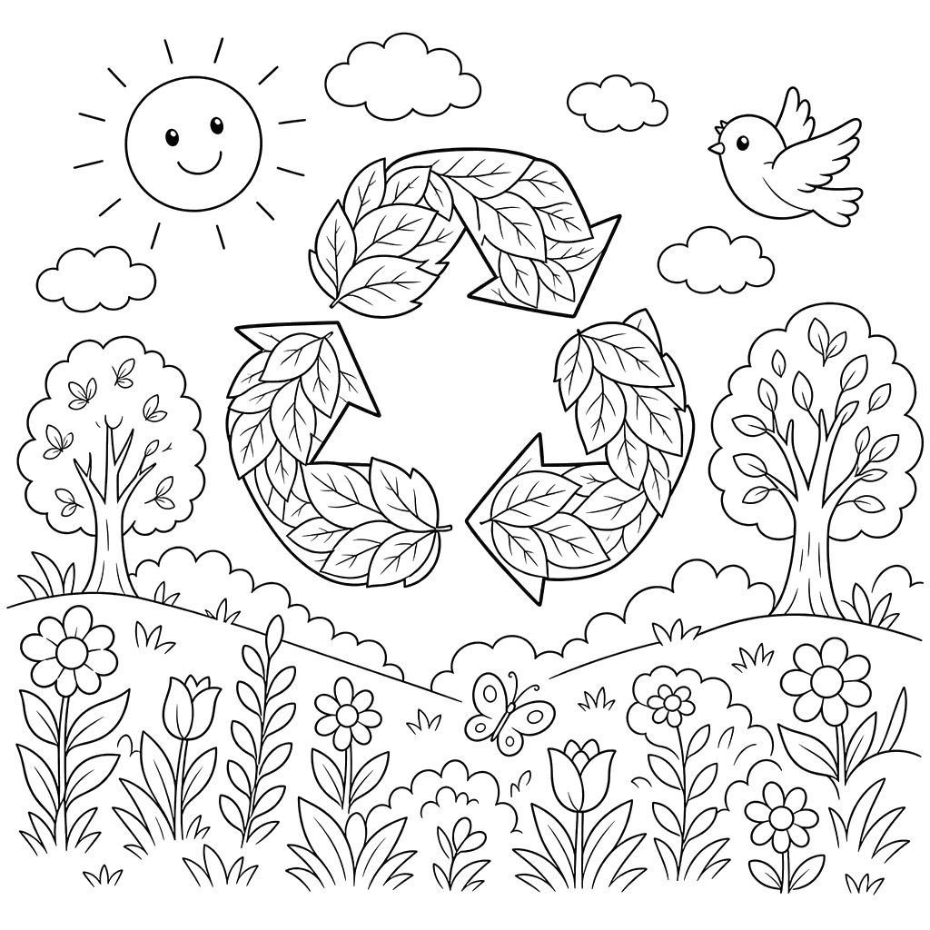 Leaf Recycling Symbol