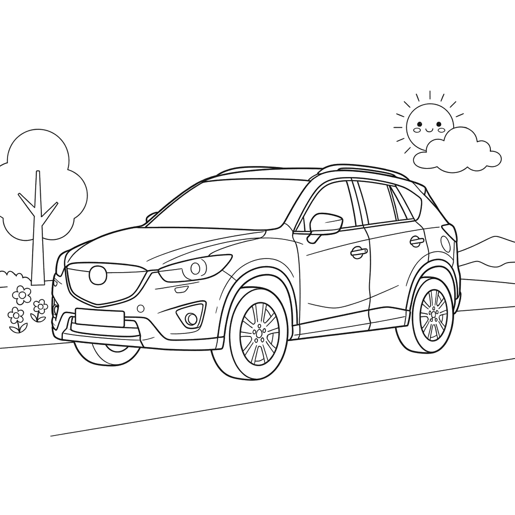 Mazda CX-5 Car Coloring Page
