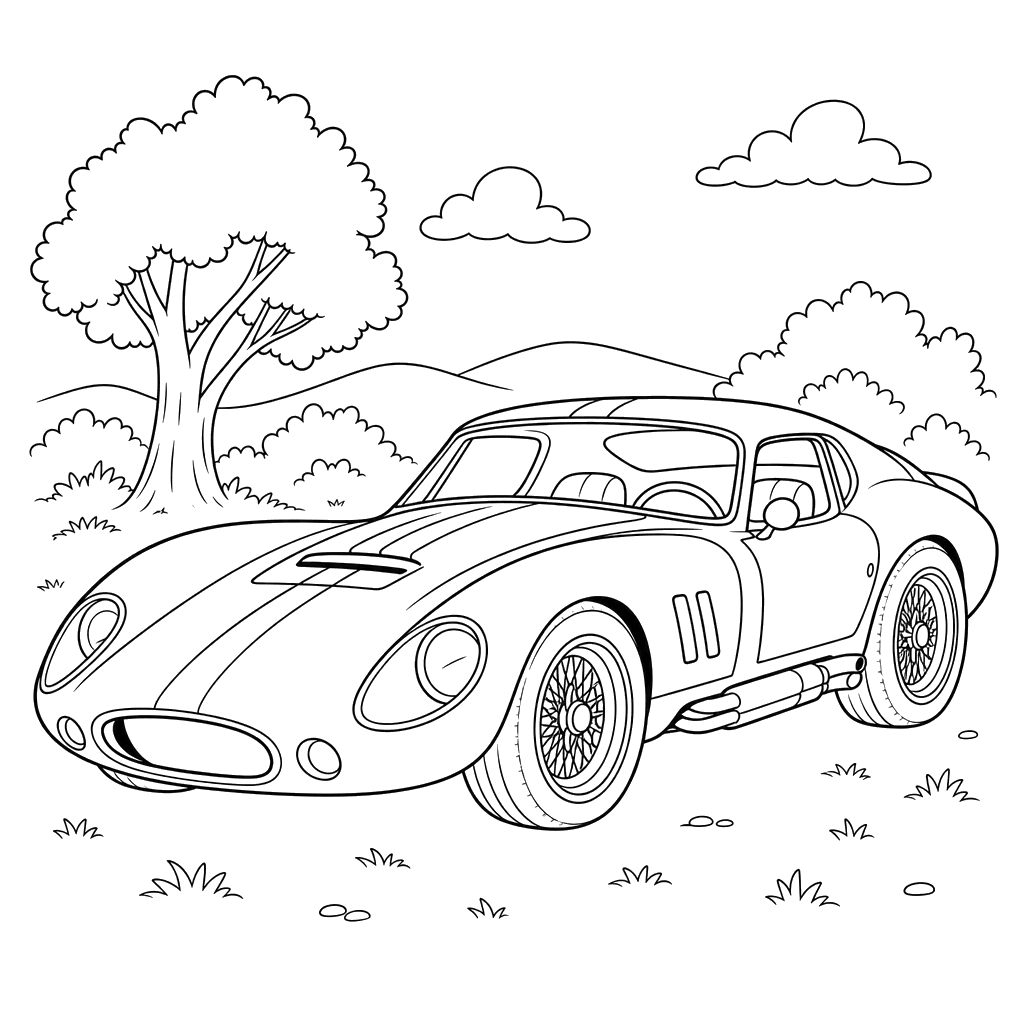 Shelby Daytona Coloring Page