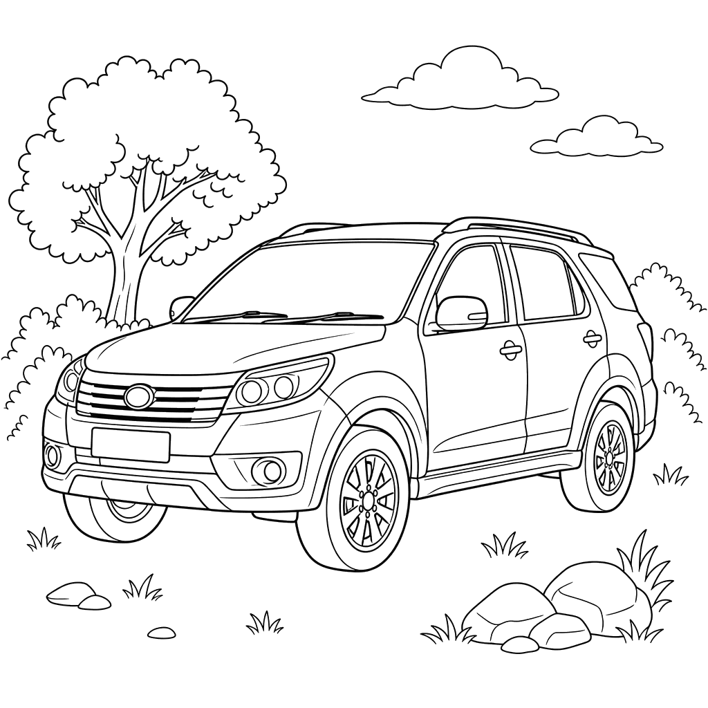 Toyota Rush Coloring Page
